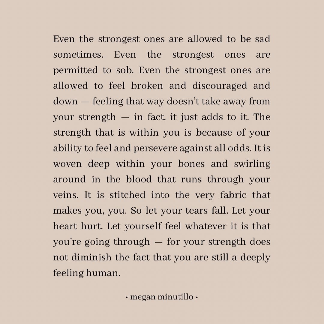 For the strong ones.