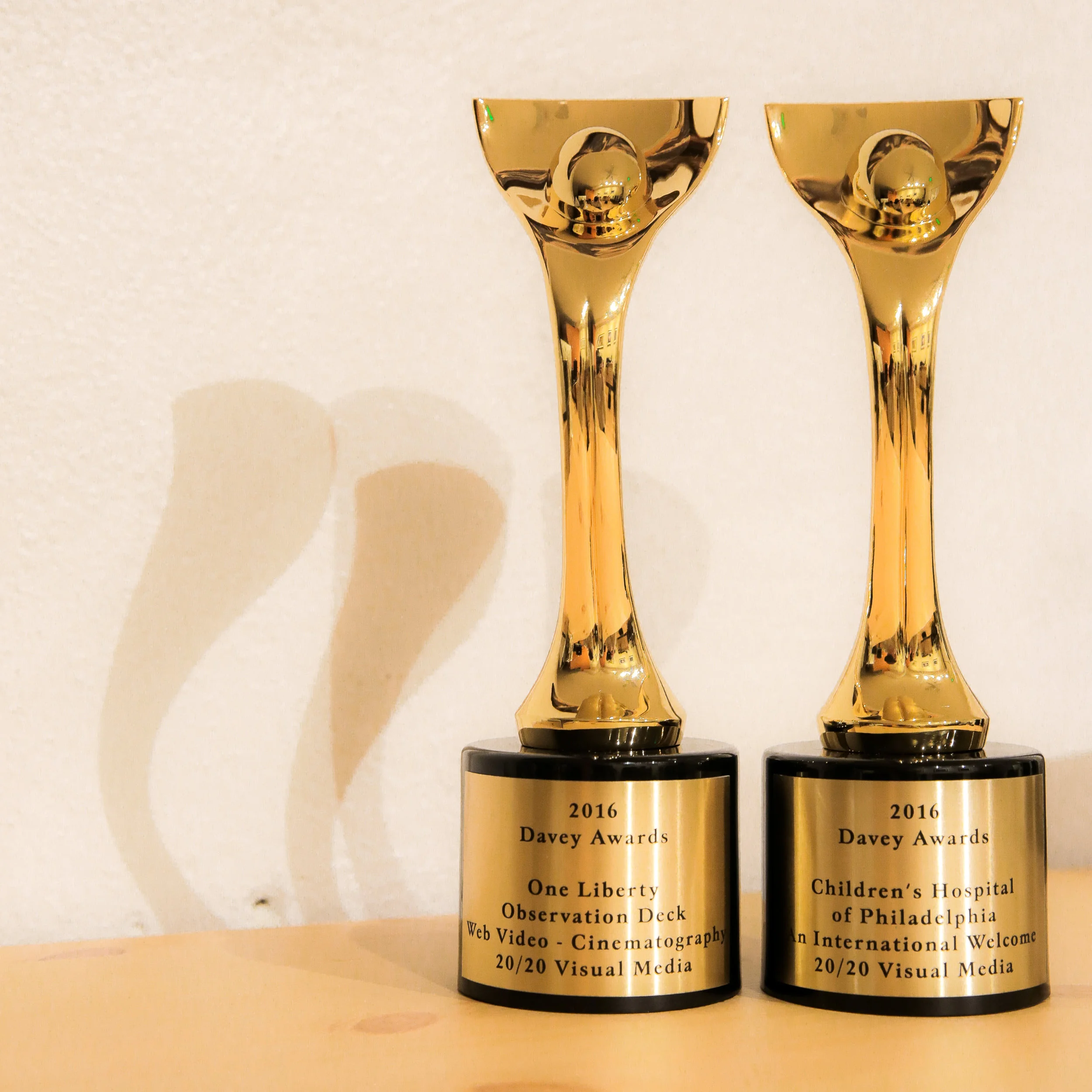 Image of Davey Awards (to be taken when they arrive).