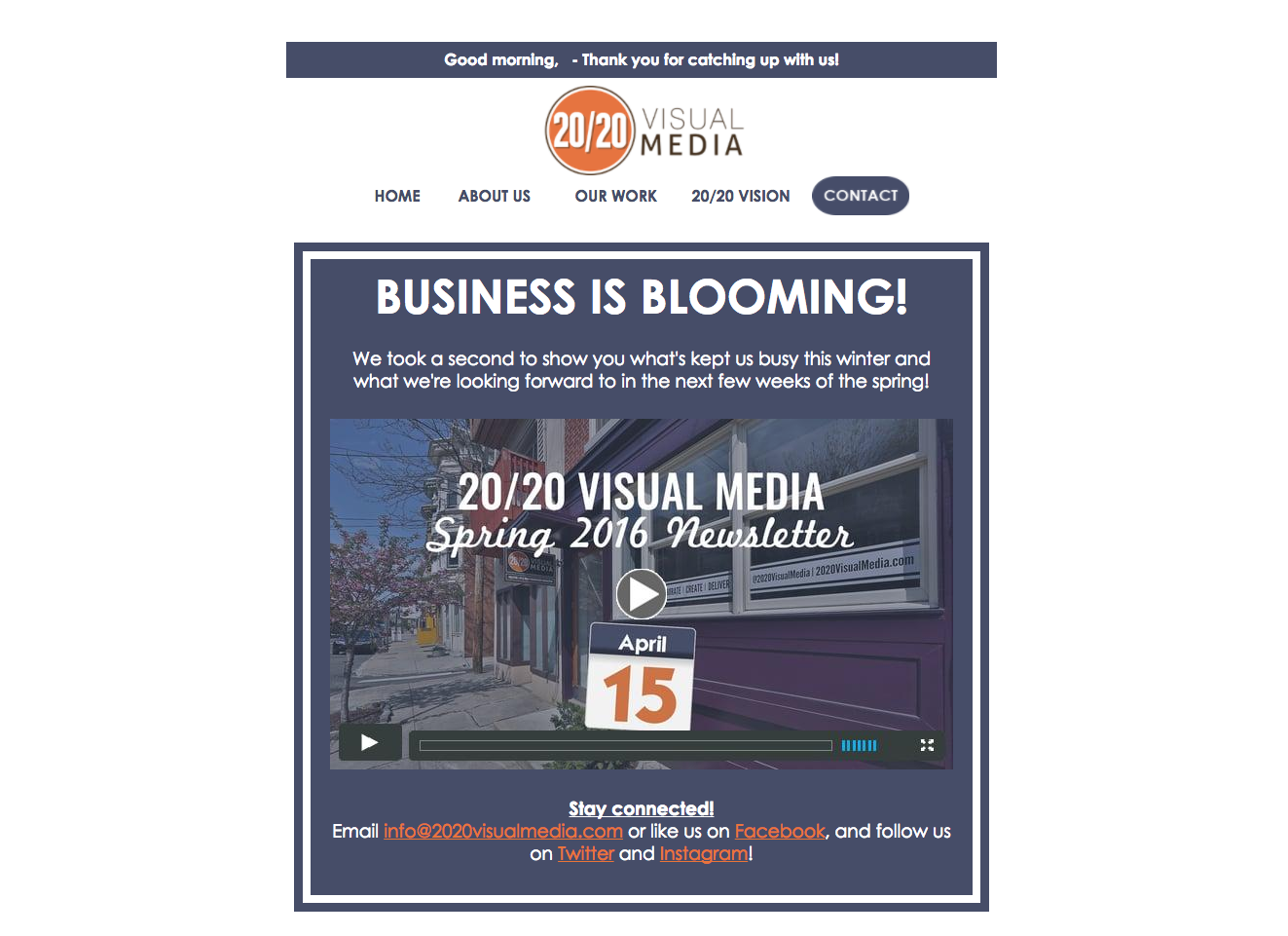 We've used video in our email newsletter for the past two years. Our own click through rates rose by 75%.