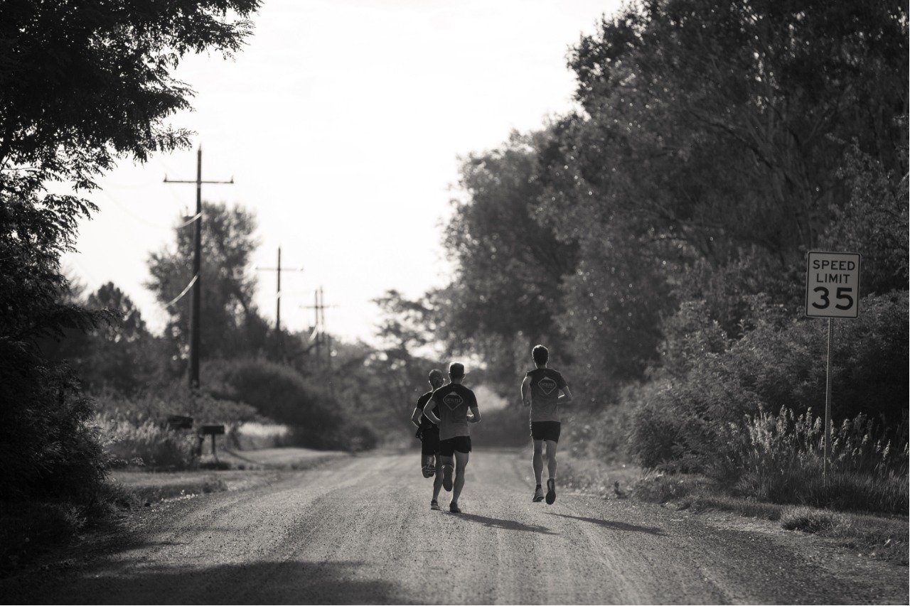 Catalyst Coaching run squad doing a session in Boulder, CO