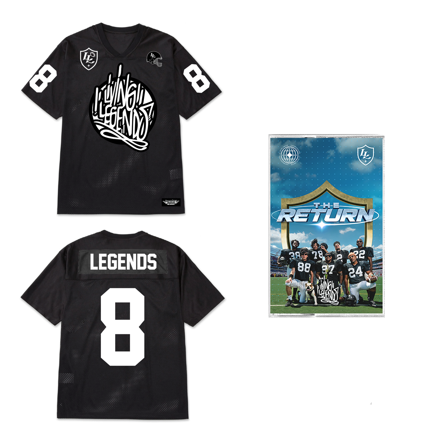 LL The Return Official Jersey & Cassette Tape Fan Pack — Living Legends