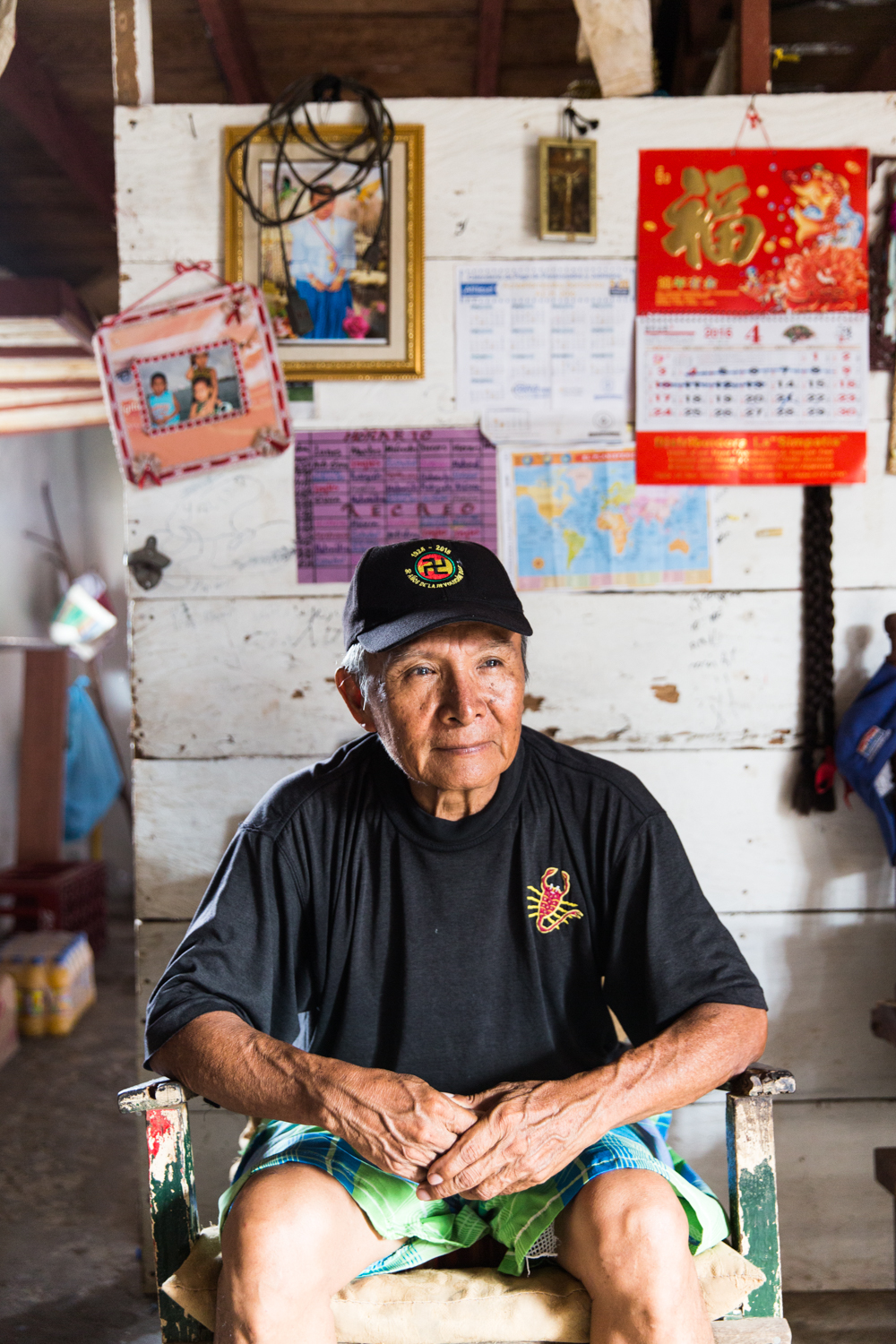 Guillermo Archibold, agronomist, in his home in Gardi Subdub.