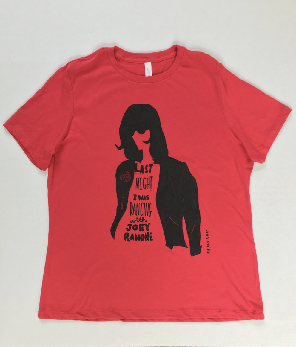 Dancing With Joey Ramone t-shirt Ladies SOLD OUT for now — Amy Rigby