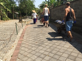 Cleaning the river at Jiwa Damai