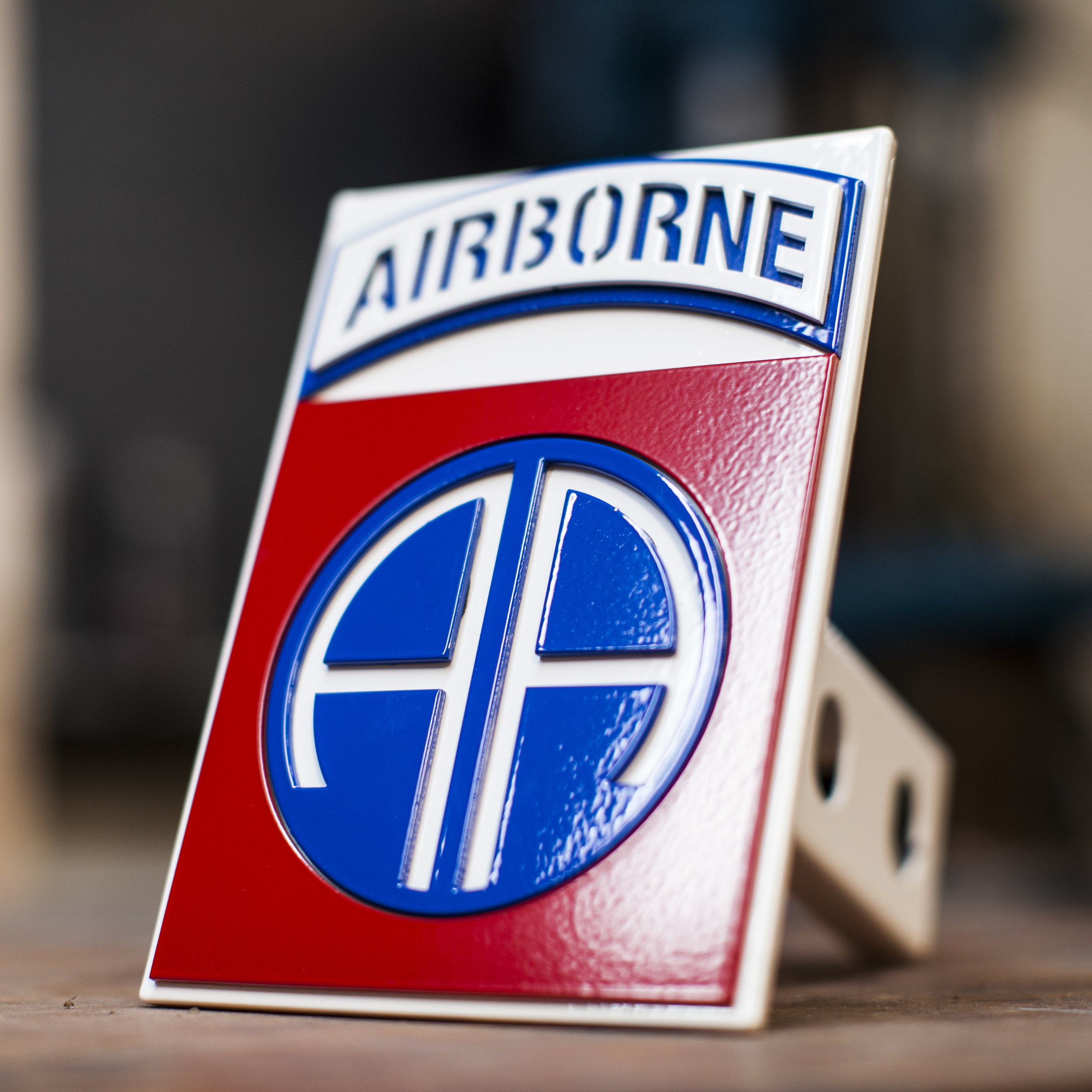 82nd Airborne - Trailer Hitch Cover — Kempter Kustoms 82nd Airborne Trailer Hitch Cover