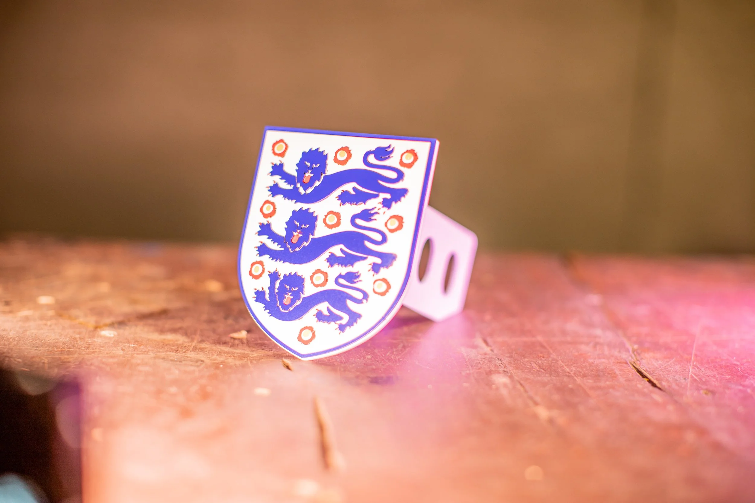 England National Football Team Trailer Hitch Cover