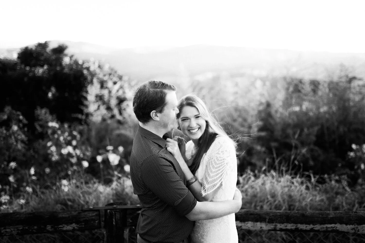 Alice and Blythe, getting all romantic during their engagement session at Maleny on the Sunshine Coast.