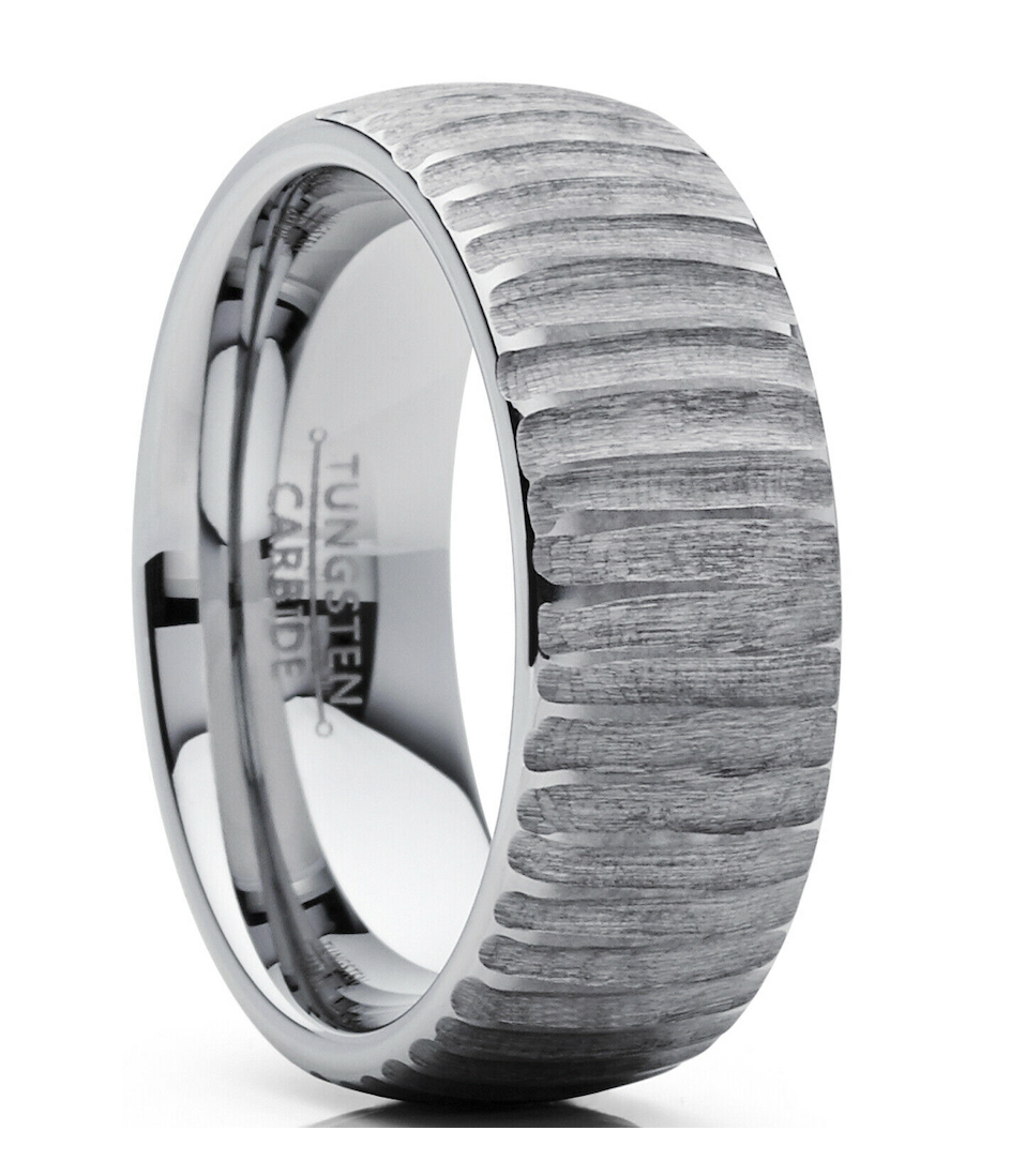 Chiseled —  Unique Mens Wedding Rings