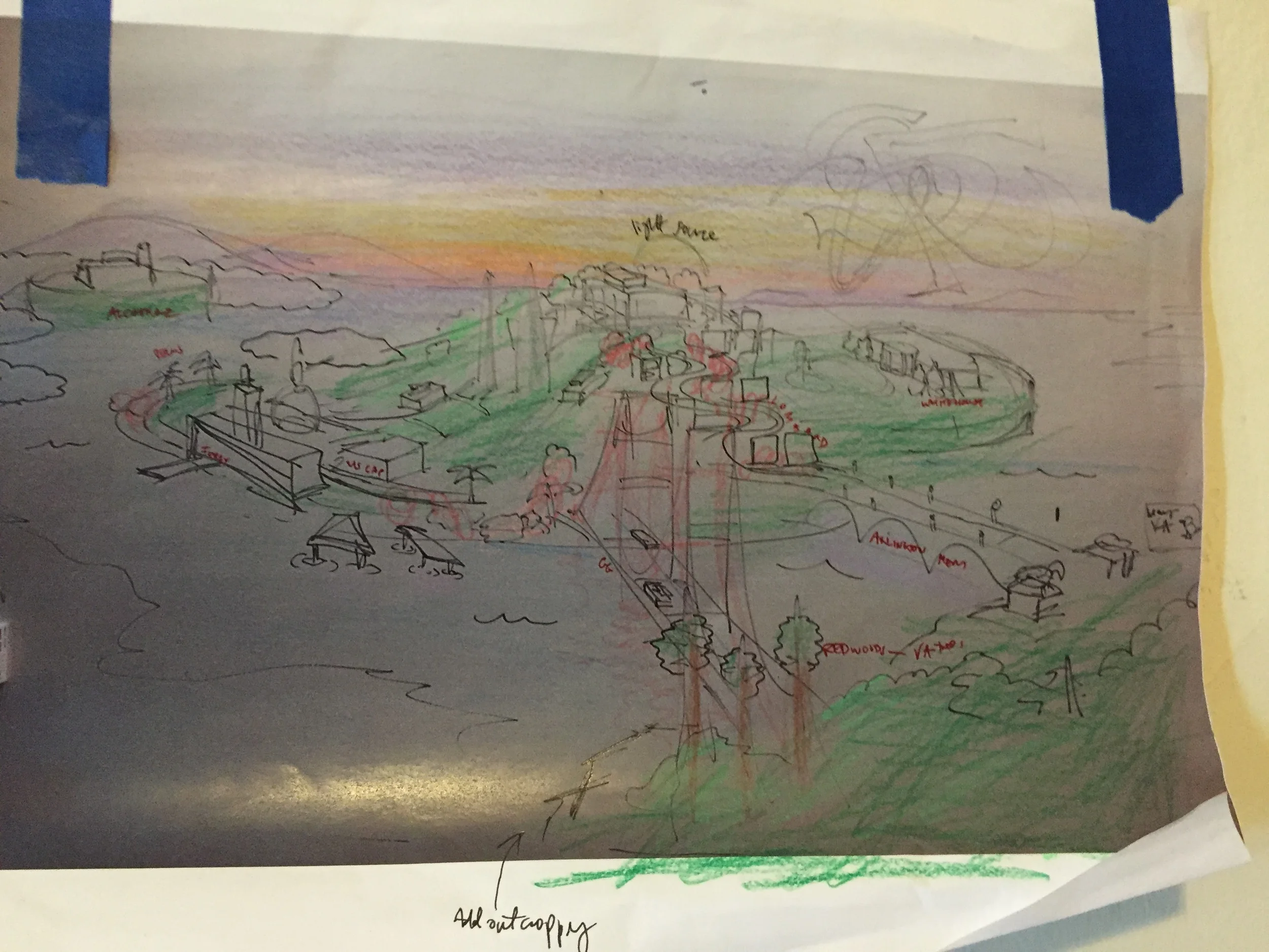  Worked off this sketch and color scheme 