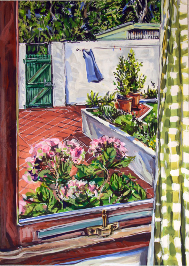 Kitchen to Green Gate 2 , 2013, gouache on paper
