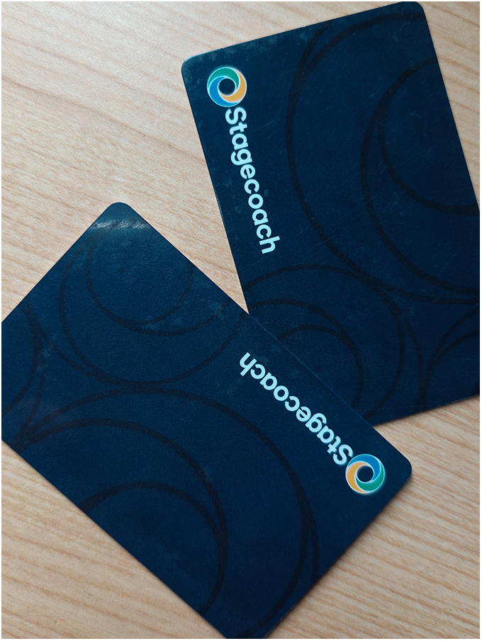 Stagecoaach bus cards