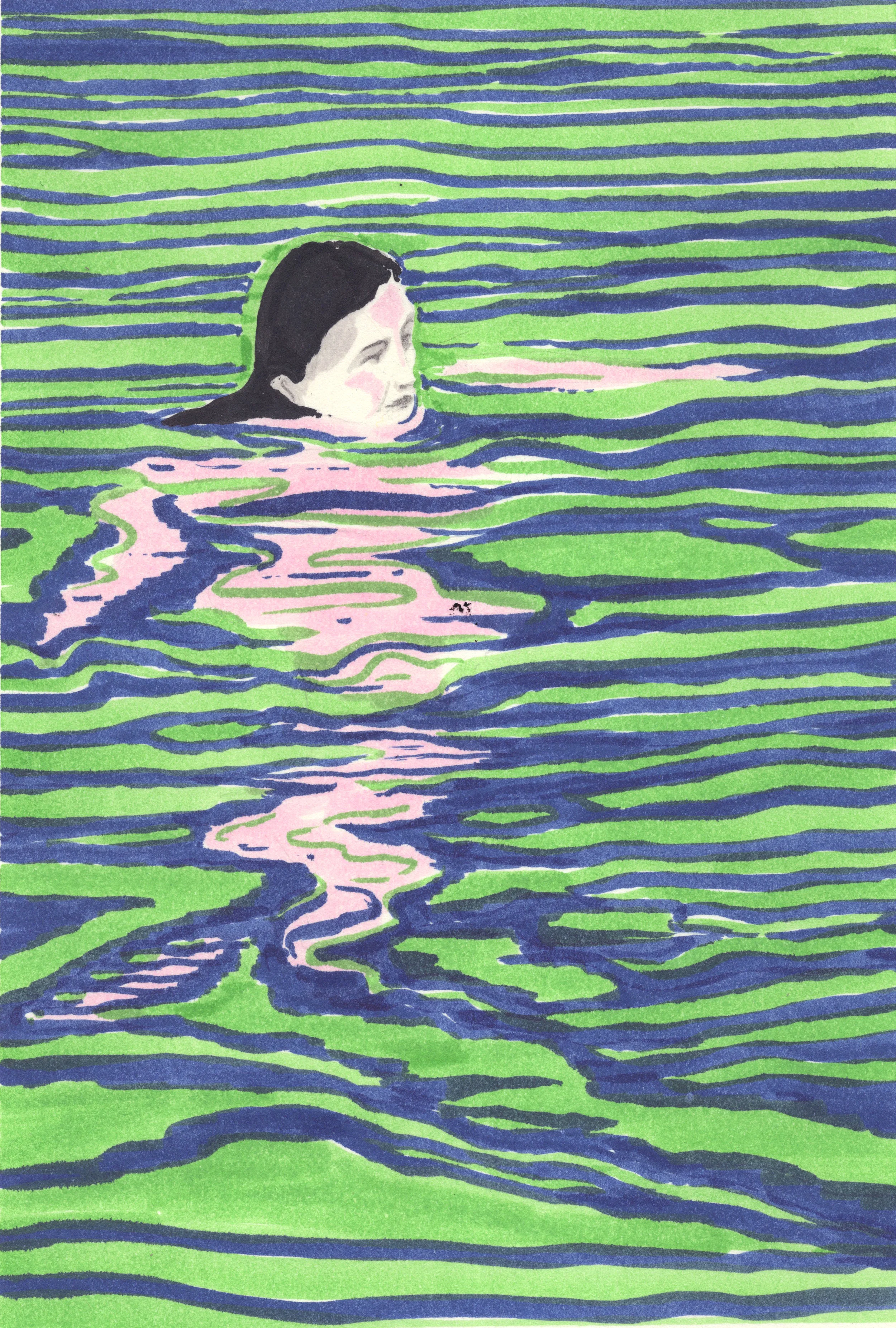 Marker pens on paper, 120mm x 180mm, 2018