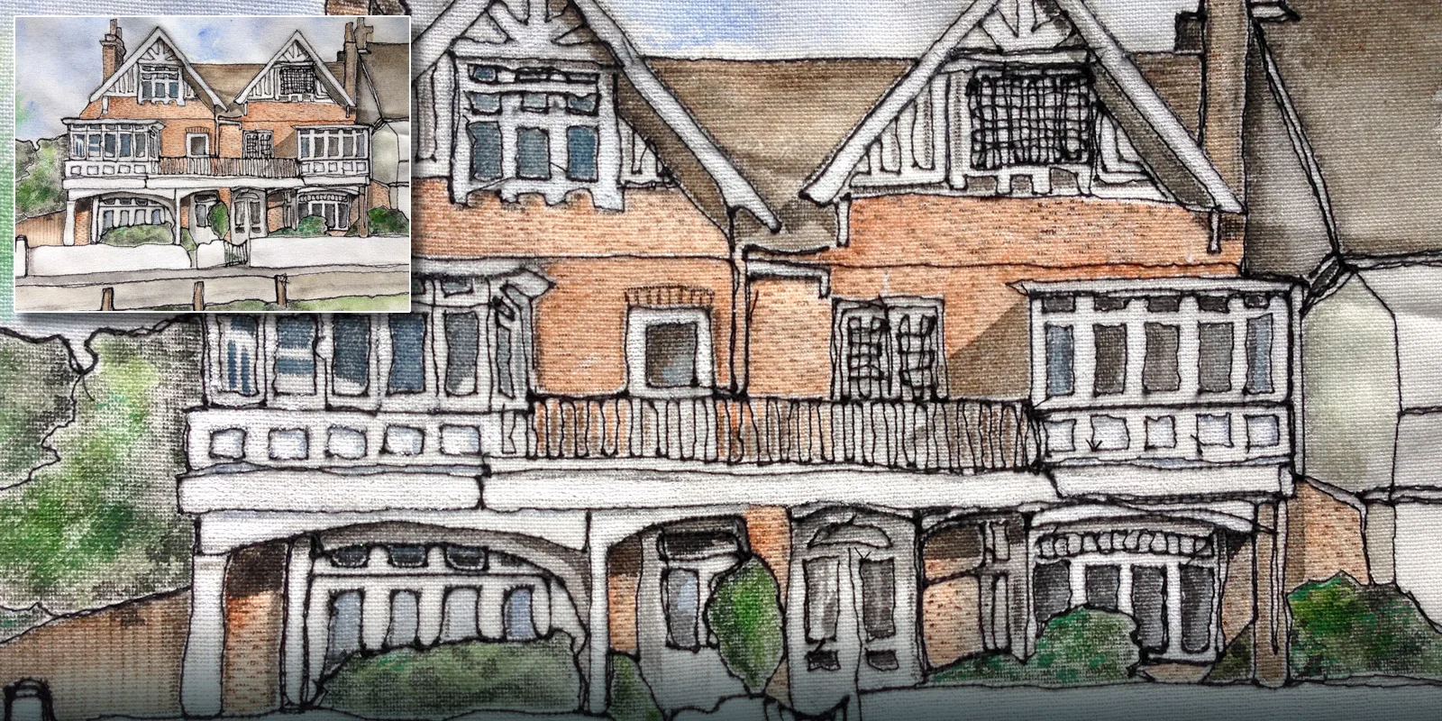 free machine embroidered picture