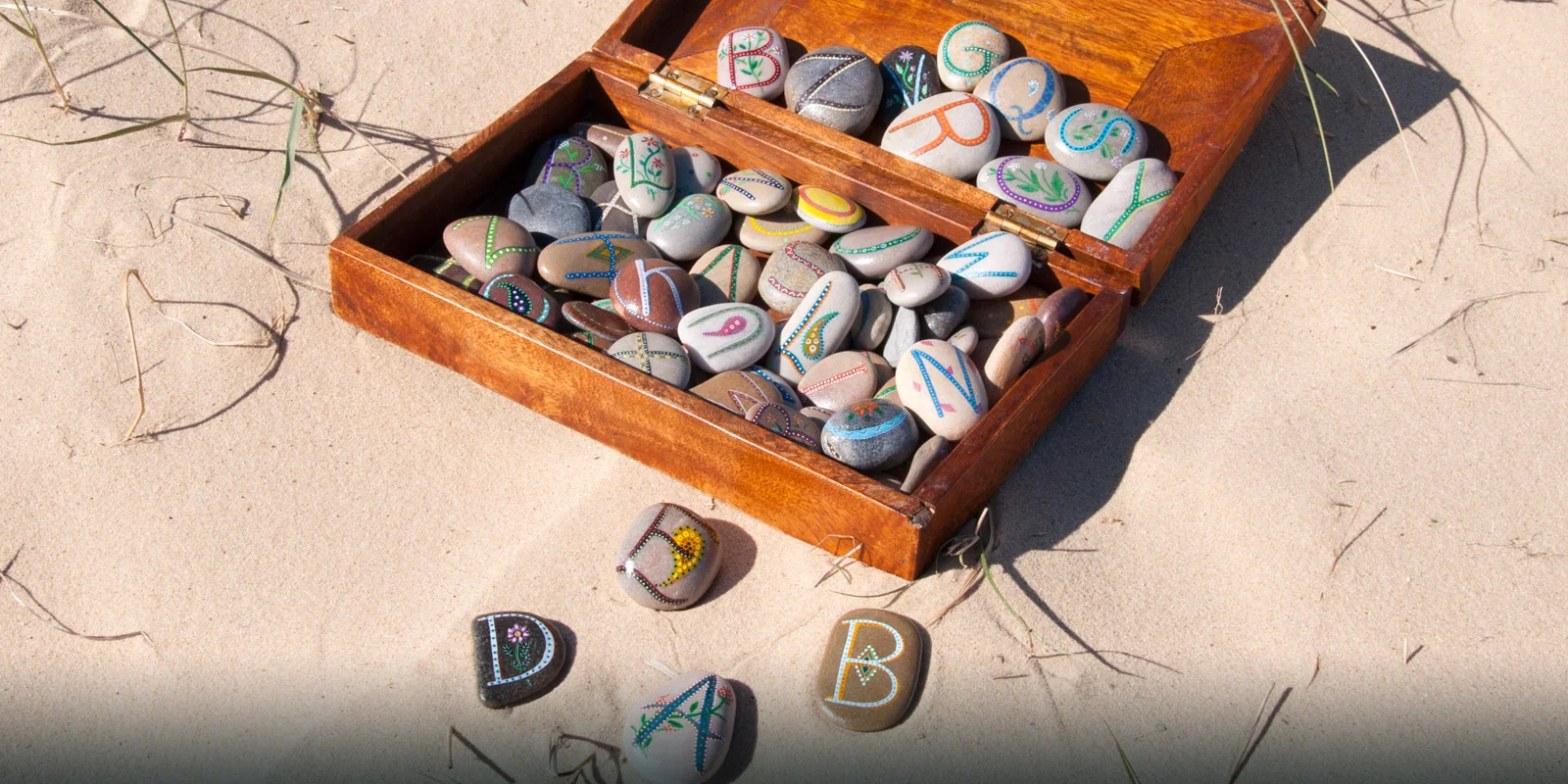 Alphabet pebbles