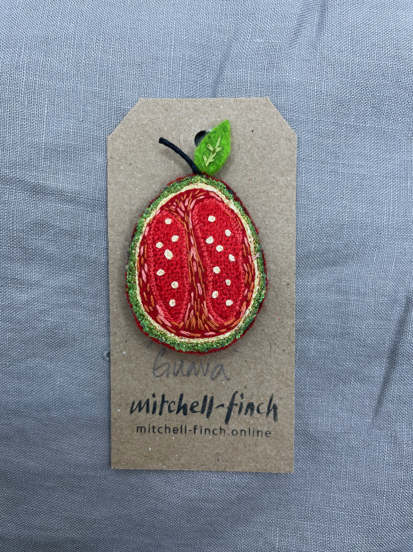 guava brooch