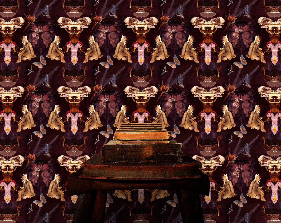 Grand Reader wallpaper £138 www.blackpop.co.uk