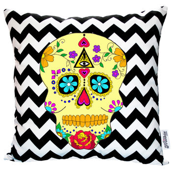 Day of the dead geometric cushion £32 www.notonthehighstreet.co.uk