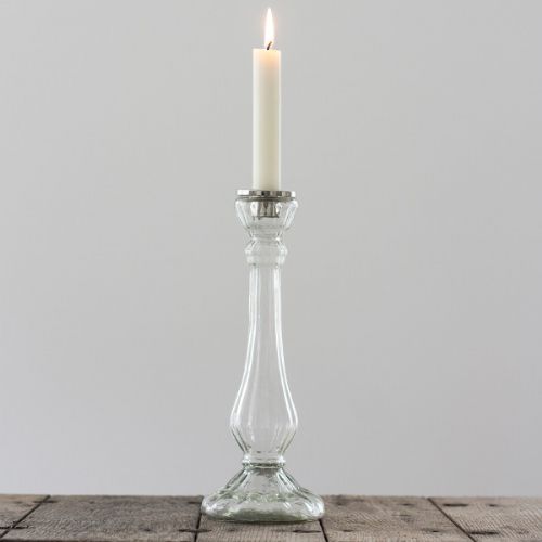Glass candlestick £14.95 www.theotherduckling.co.uk