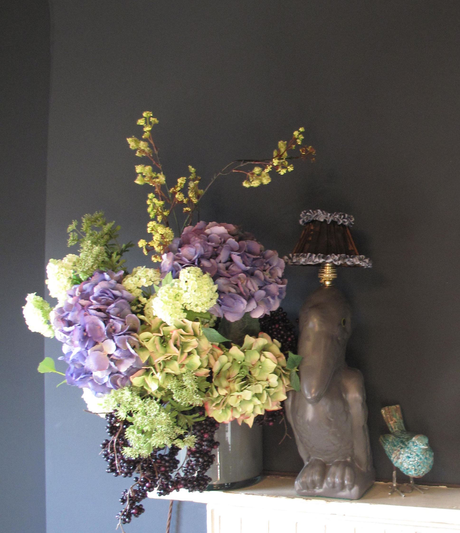 Faux blooms: Bouquets available from £18.50 from www.abigailahern.com