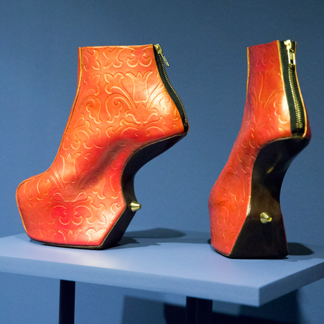 Shoes from the 2015 V and A Pleasure and Pain Exhibition