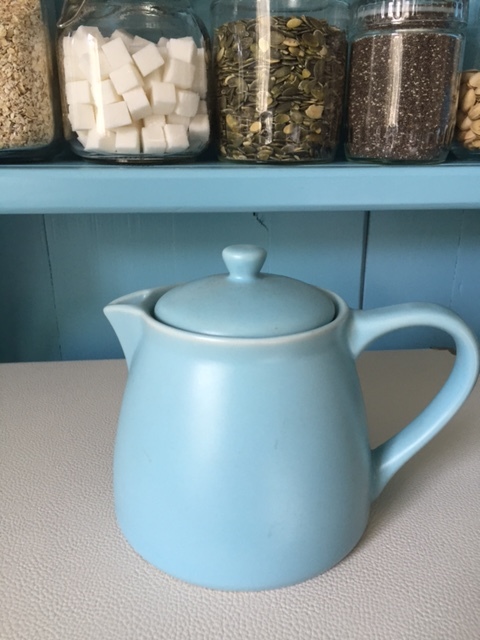 Vintage teapot from my collection of all things sky blue (Did someone say hoarder?)