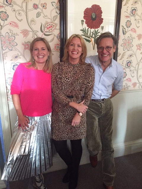 Me, Sophie and Daniel, bonding over a shared love of the leopard print and pink combo.