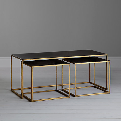 Black enamel coffee table and 2 side tables £599 John Lewis