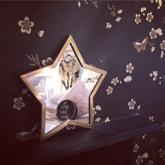 Brass star mirror £80 by Cox and Cox