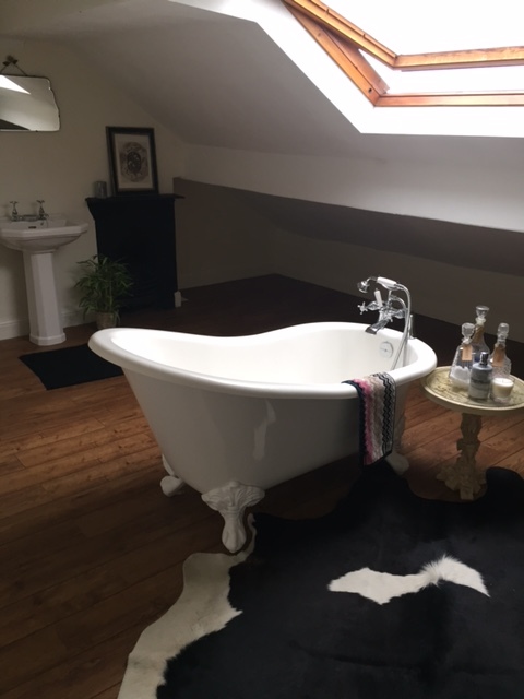 My totally impractical, secret attic bathroom
