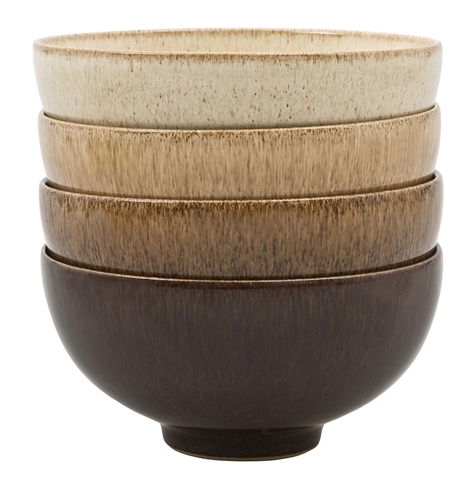 A set of four co-ordinating stacking bowls from the Studio Craft range by Denby
