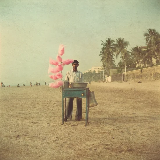 Candy Floss Beach by Nadia Attura from www.riseart.com