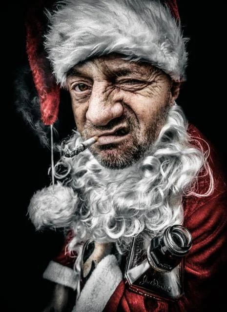 Bad Santa print now £6.99 www.nickiekelly.com