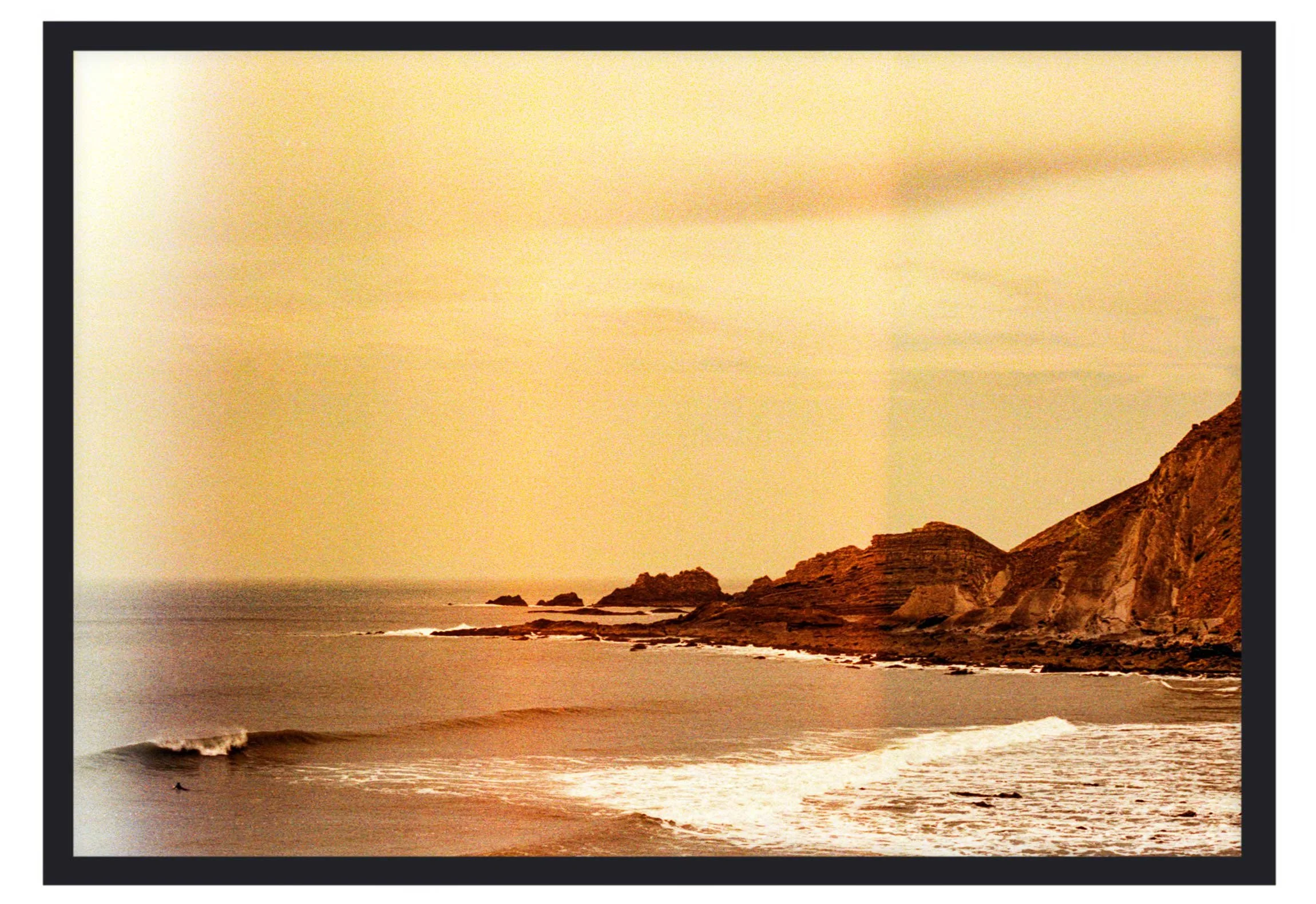 Surfer at Hartland Quay Framed Print