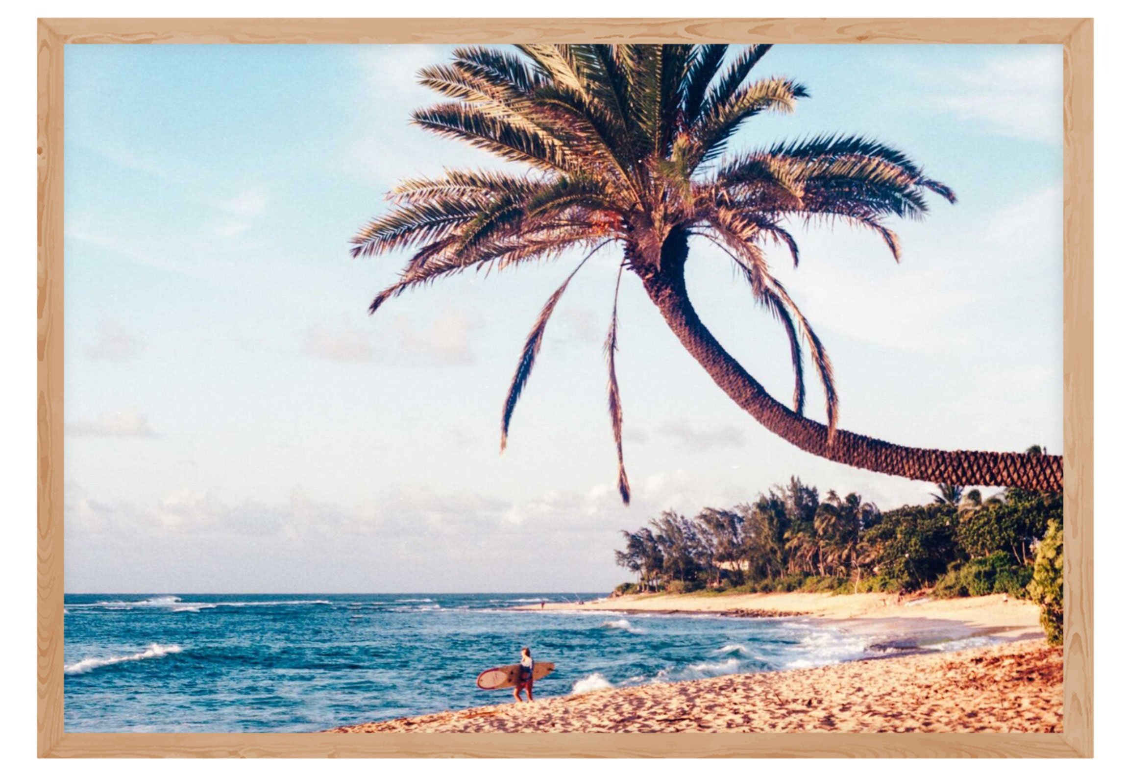 Surfer Girl at Banzai Pipeline Framed Print
