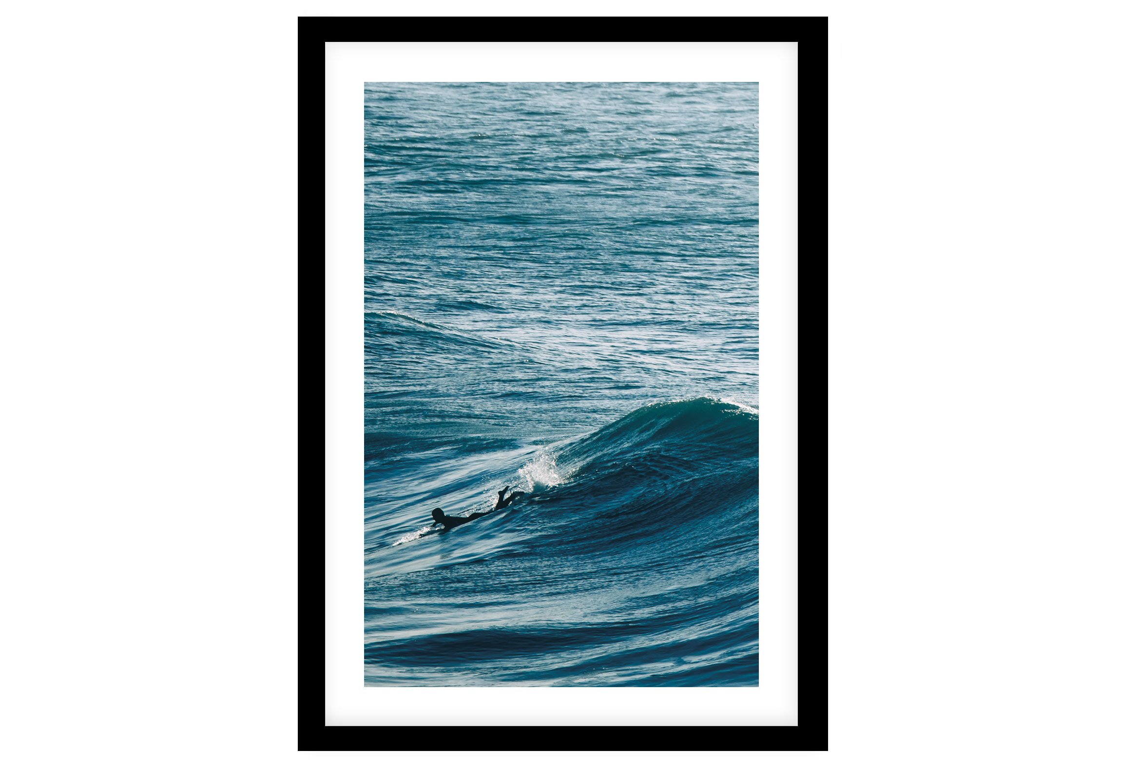Surfer at Crantock Beach Framed Print
