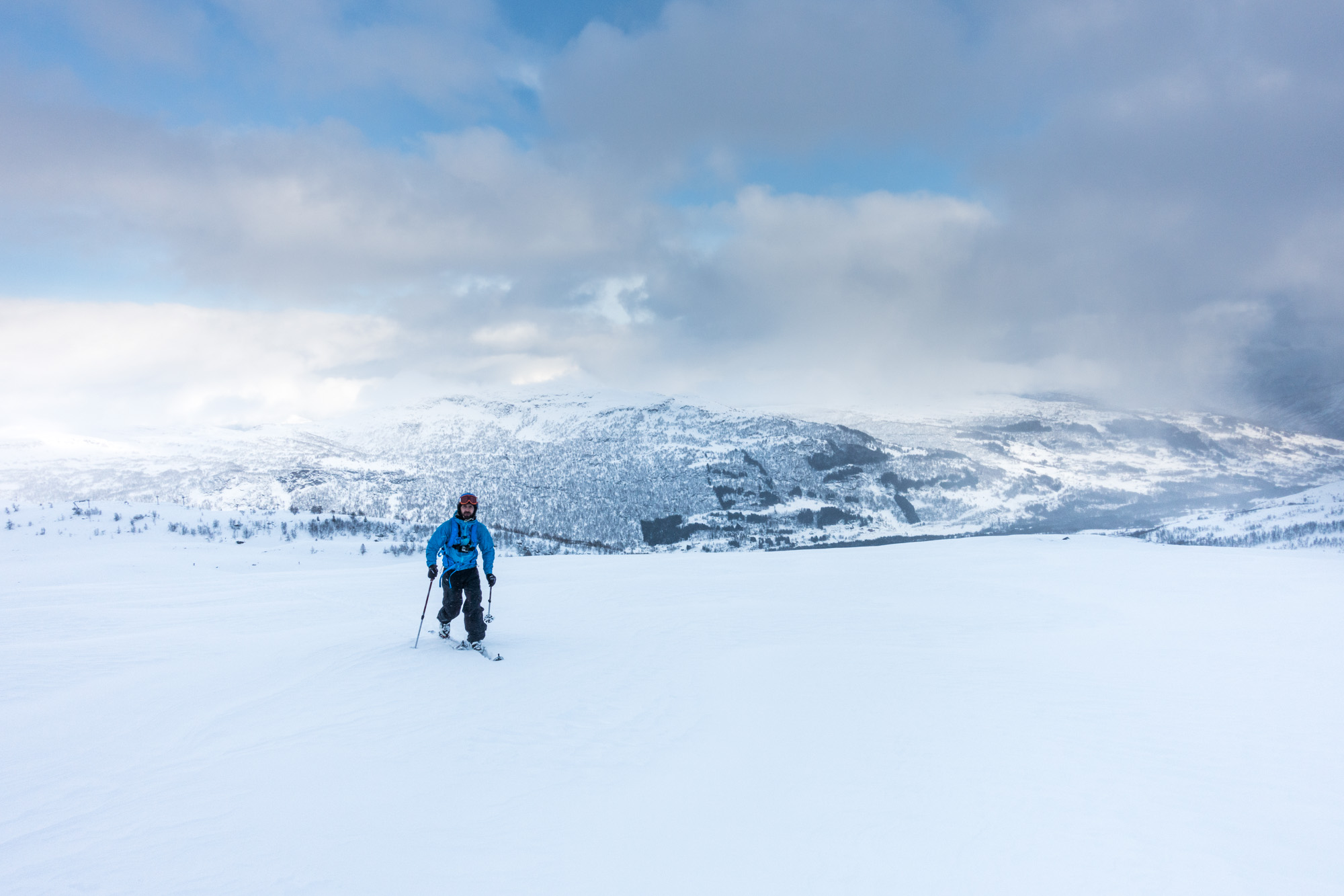 On the way up Blåfjell.