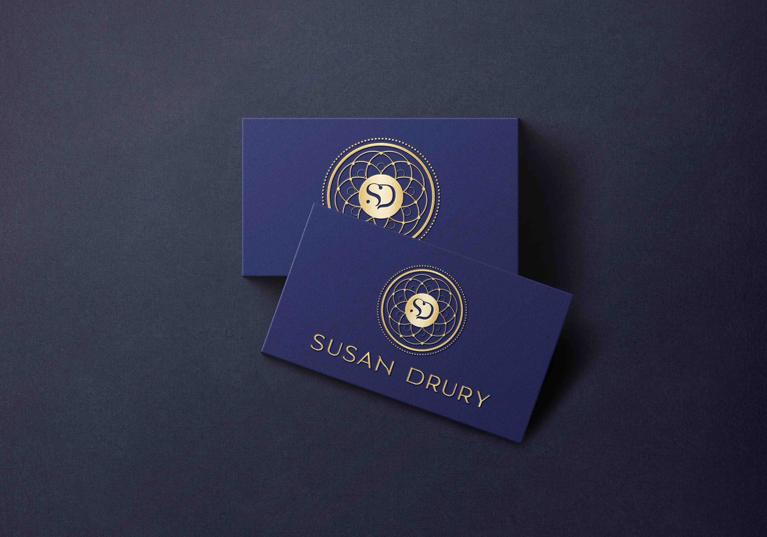 Elva Li Luxury Branding - Susan Drury Logo Mockup Blue.jpg