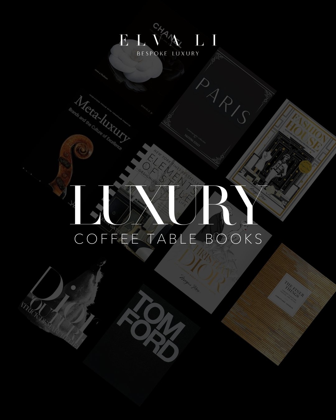 I was with one of my luxury clients yesterday and she loved my luxury office setting and asked what luxury coffee table books I recommend. 

So I would like to share with you as well the 12 luxury coffee books I adore. It's not just a book; it's an e