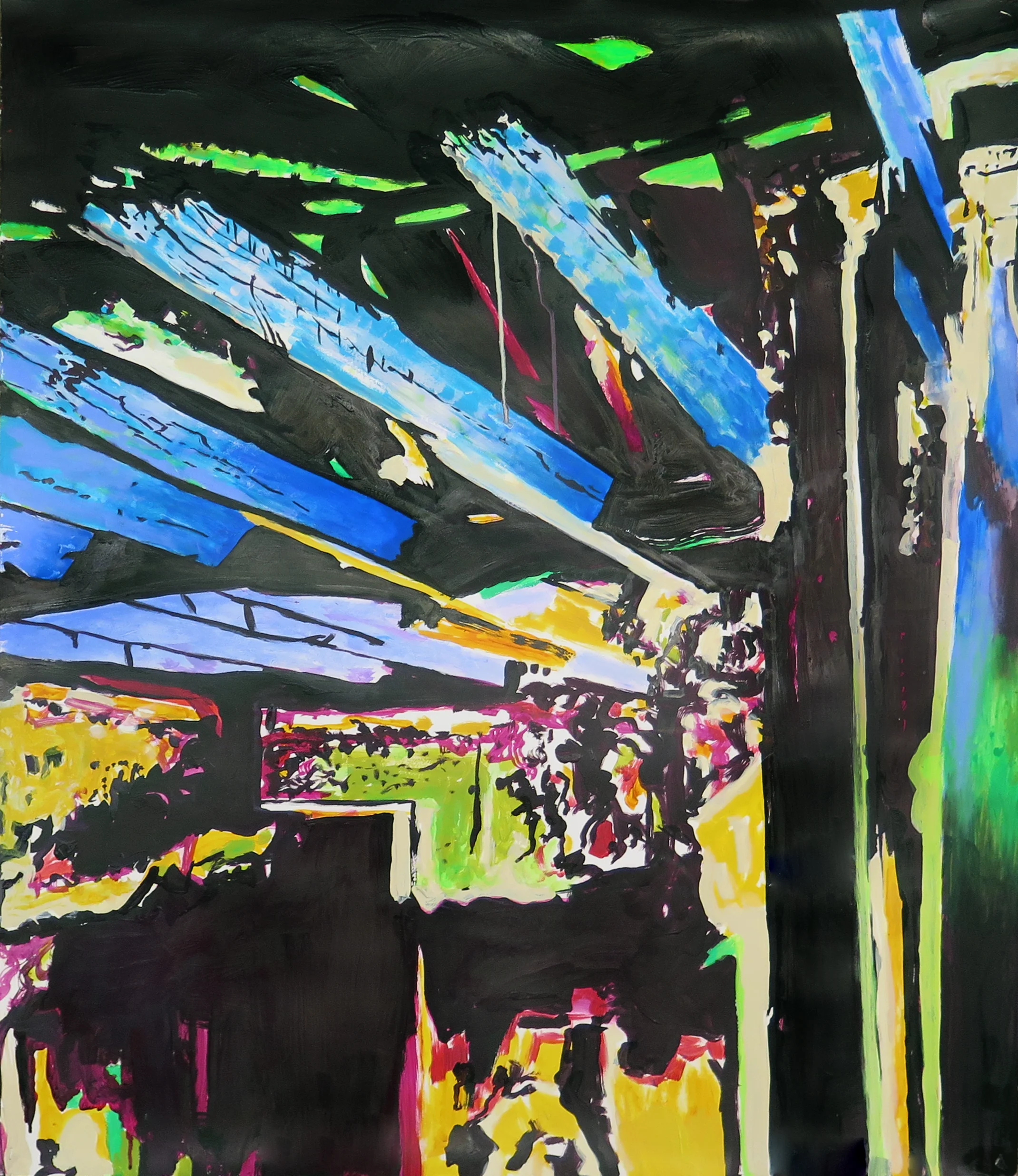 Untitled (Blue Beams 2)