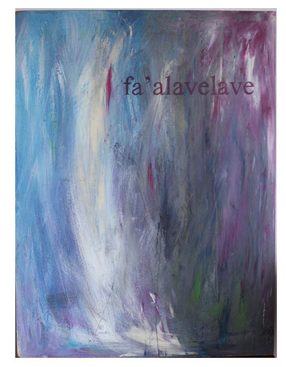 "fa'alavelave" abstract painting on MDF panel board