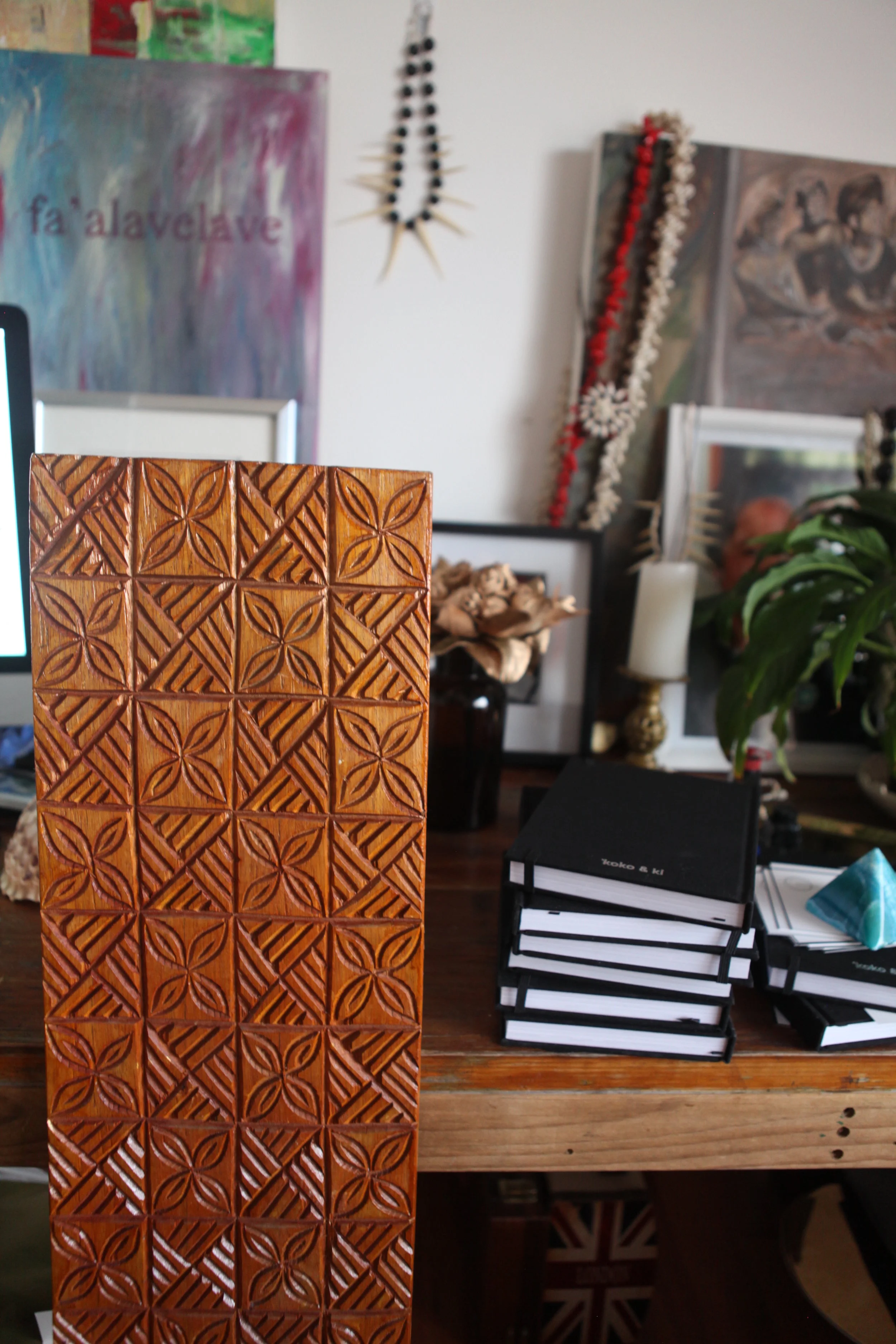 my elei board that once belonged to my dear Aunt. Can you see these patterns on that table above? 