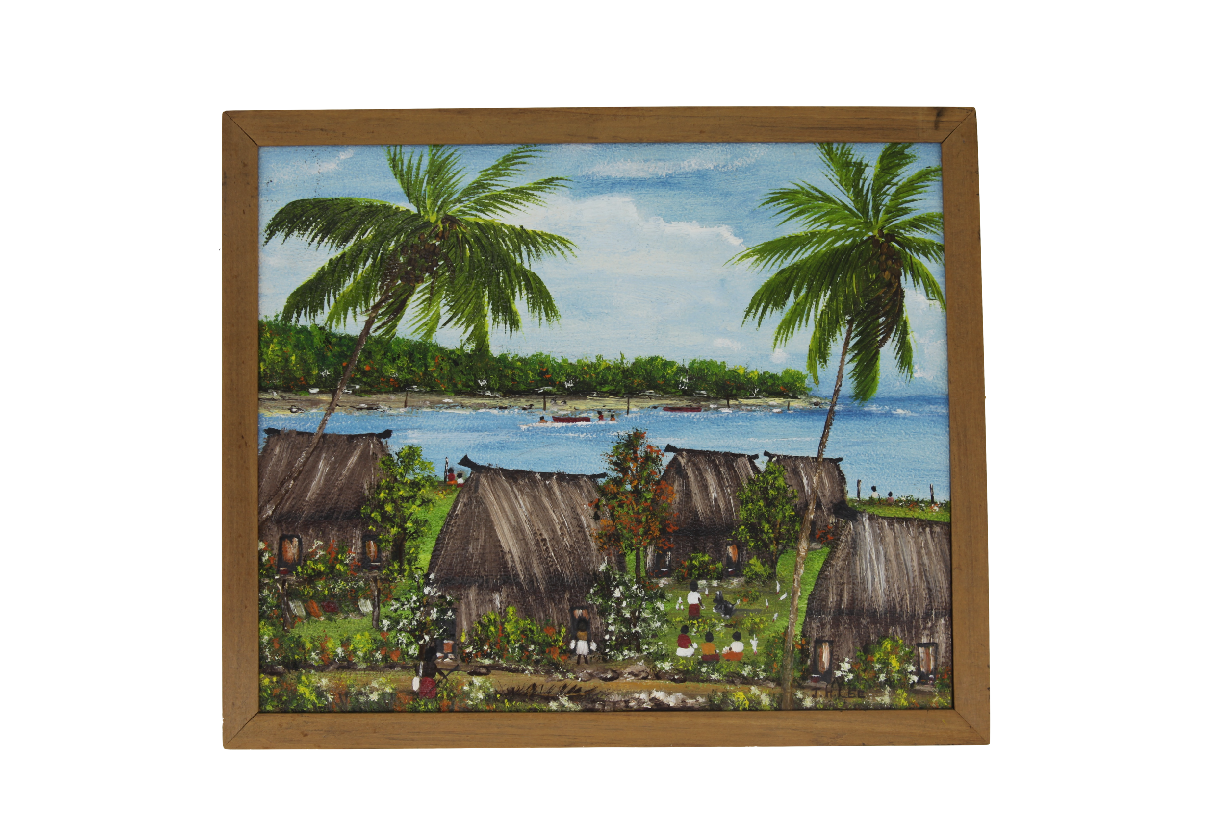 This little gem of a painting I found at an op-shop for $2.50! I think its a painting of a scene of somewhere in Africa?. Op-shops are the best for finding that unique vintage inspired art or the odd furniture piece with lots of character & charm. I usually go to the local lifeline op shop to look in the frames section to find an embellished frame for an artwork or to paint over to use as a chalkboard. Trust me! these places are GOLD and not only are you getting a bargain you are contributing to a great org