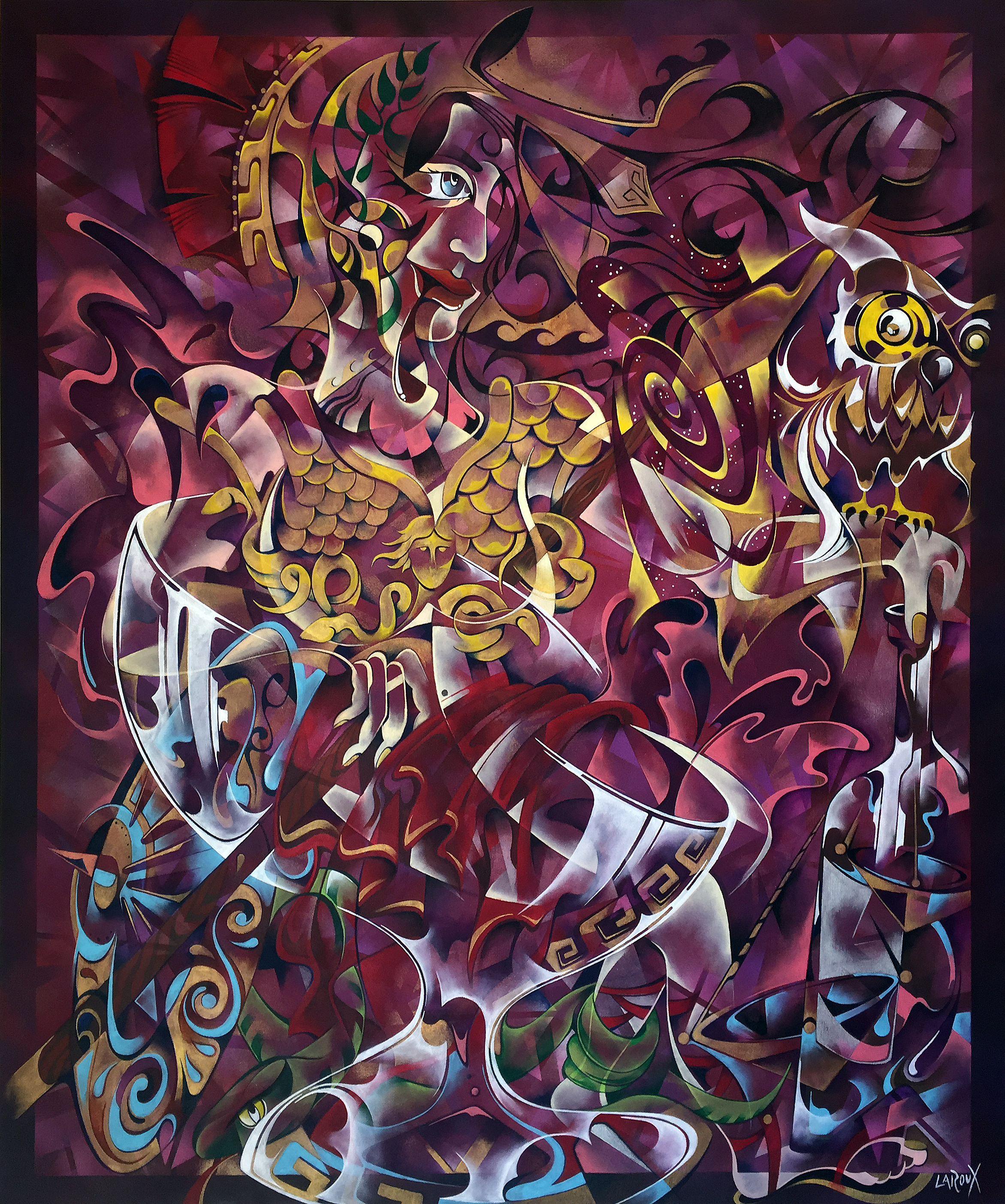 Athena 40" X 50"