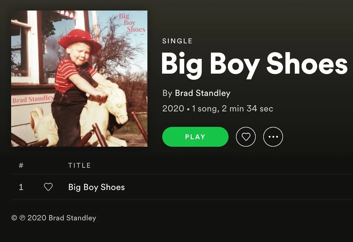 It&rsquo;s live! Big Boy Shoes is up wherever you listen to music. Link in bio. Big Boy Thanks to @tacosandramen1110 @lilliwosk @john_b_lamm @basestbassist @jamborss 
.
.
.
#bigboyshoes #bradstandley #singersongwriter #newmusic #originalmusic #americ