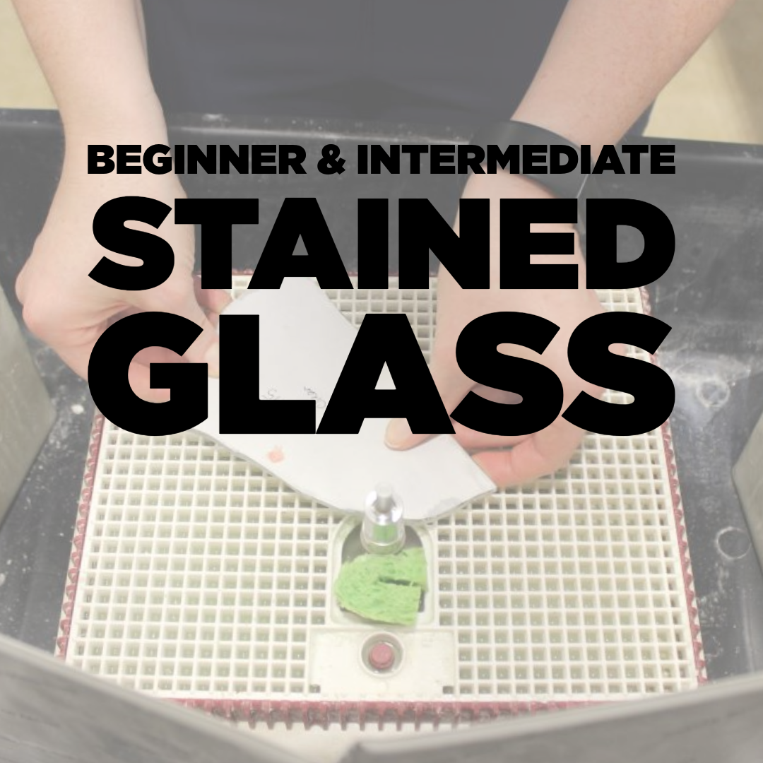 Stained Glass with Blue Dragon Glass