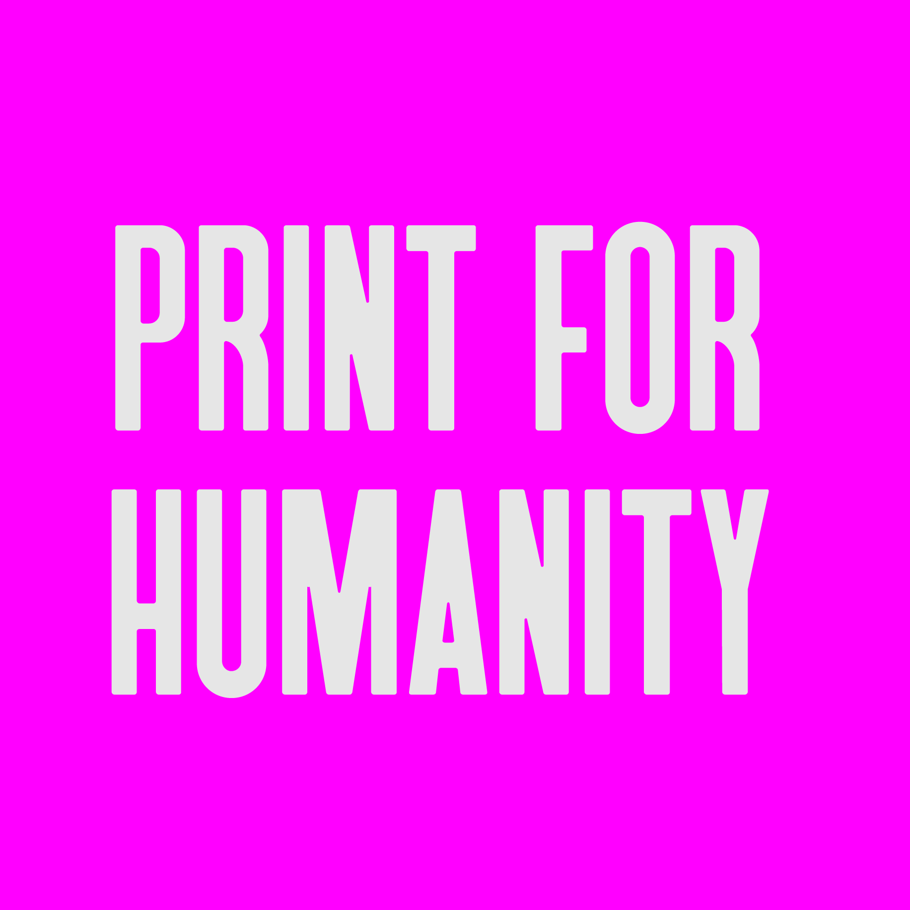 Screen Printing Benefit: Print for Humanity
