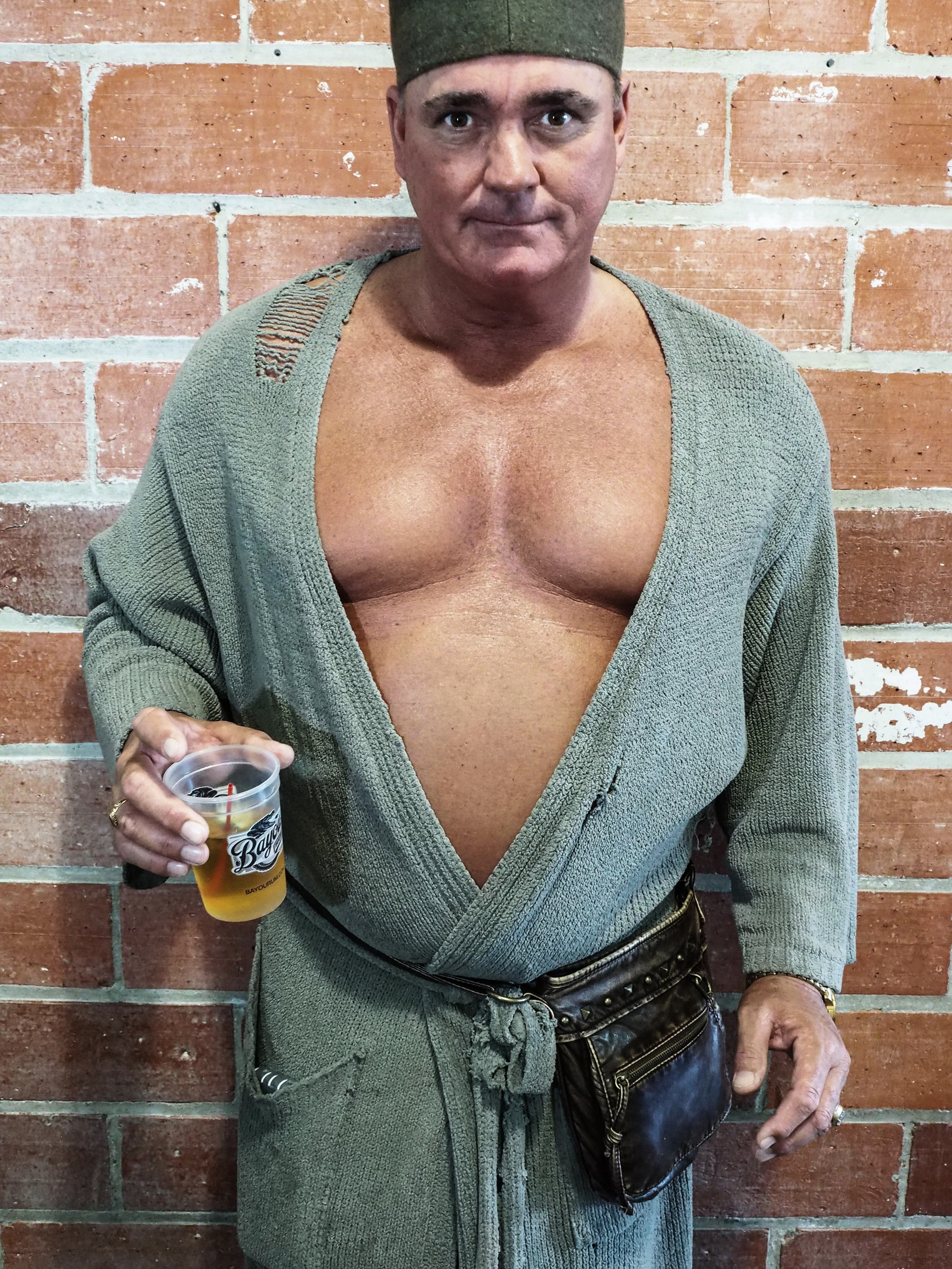 Man In Bath Robe