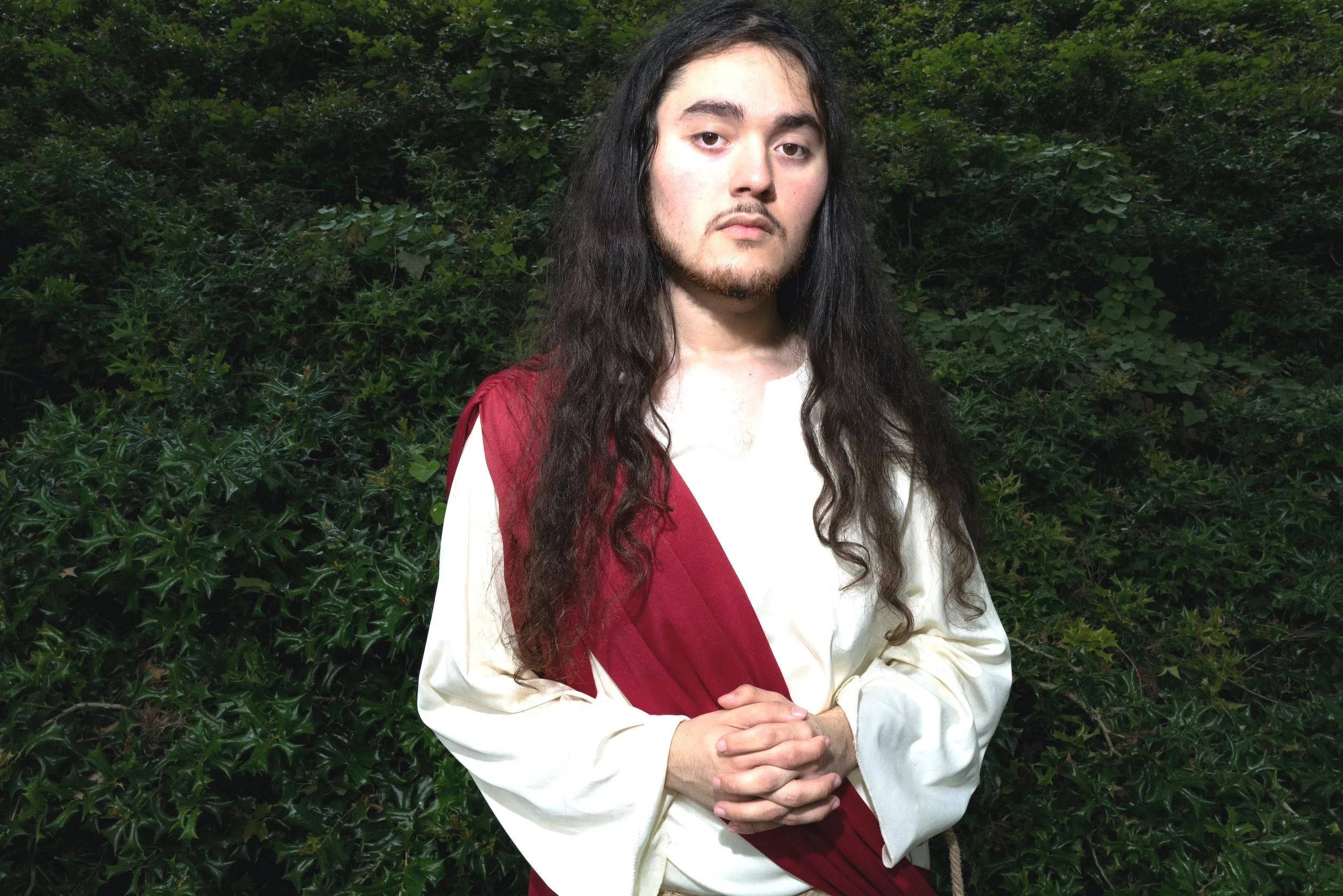 Man Channeling Jesus Christ in the Park, Houston 2022