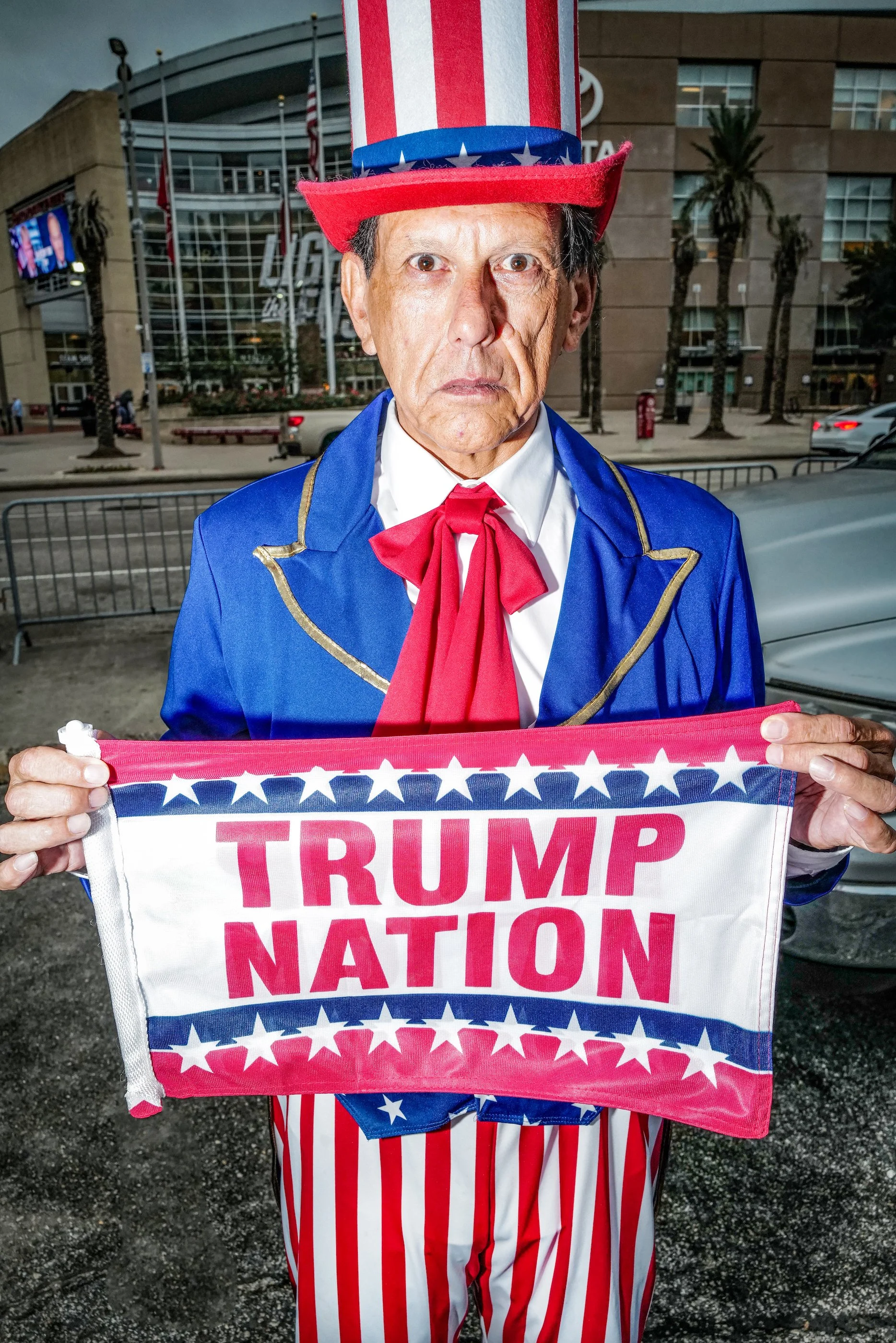 Man at Trump Rally, Houston 2021