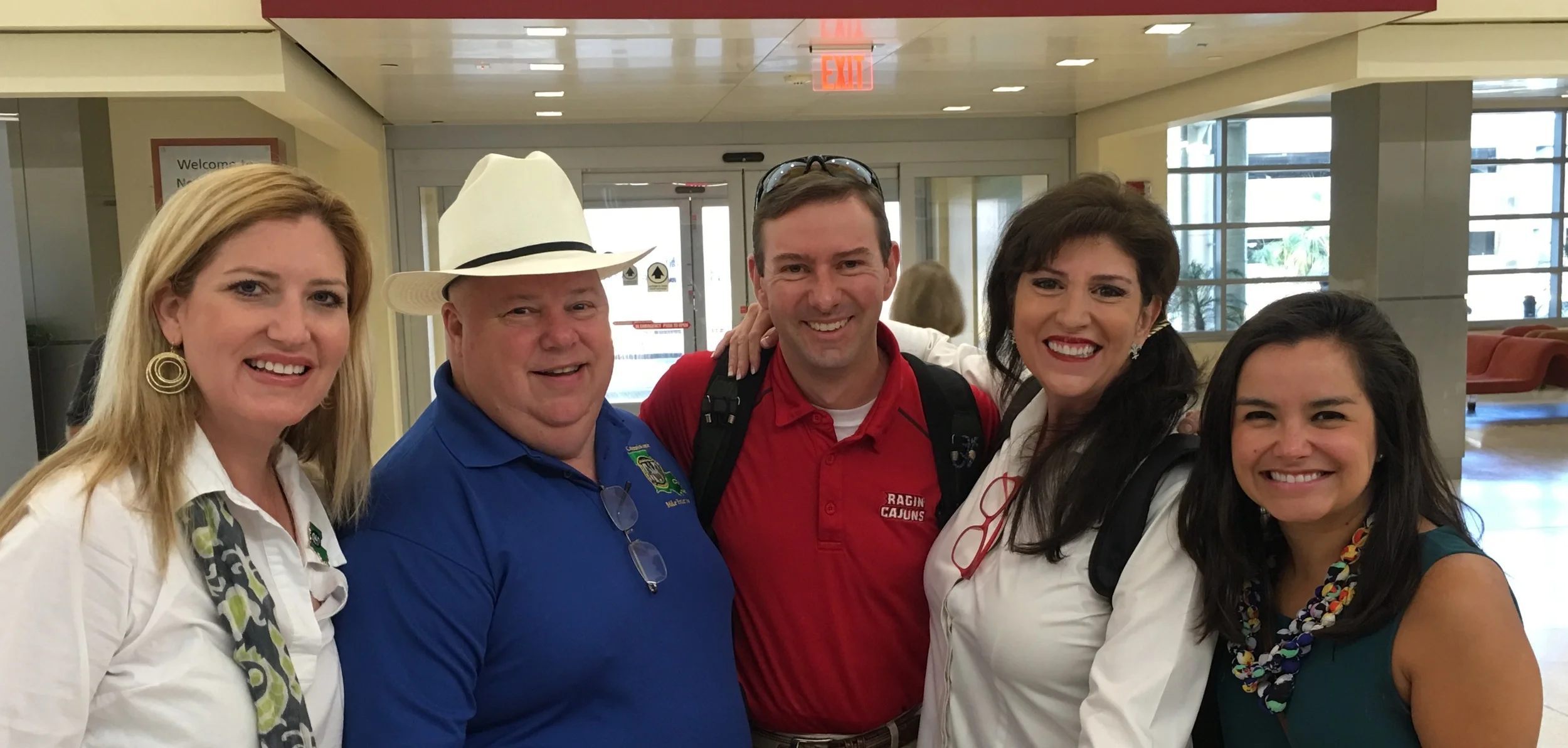 Headed to Havana - Pictured L-R: Veronica Mosgrove, Louisiana Dept. of Agriculture & Forestry; Dr. Mike Strain, Louisiana Commissioner of Agriculture & Forestry; Avery Davidson, Louisiana Farm Bureau Federation; Tammi Arrender, KNOE-TV Monroe; Addie Bryant, Engage Cuba